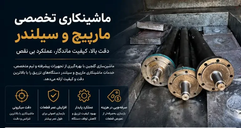 تراشکاری سیلندر و ماردون | بازسازی، تعمیر و تشخیص سایش دستگاه تزریق